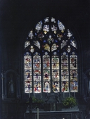 Verrière (coffre bombé, anciennement coffre numéro 1) : vie du Christ, église paroissiale Saint-Ronan (Locronan)