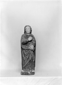 Statue (2, statuette) : Vierge, saint Jean, chapelle Sainte-Barbe (Le Faouët)