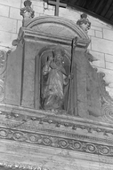 Statue (petite nature) : saint Martin, église paroissiale Saint-Martin (Lassy)