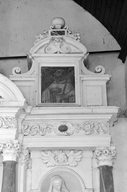 Tableau (2) : saint Dominique, saint François d'Assise, chapelle Saint-Eustache, Saint-Eustache-en-Teillay (Teillay)