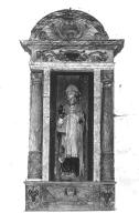 Statue (d'applique, petite nature) : saint Corentin (?), chapelle Saint-Tugen (Primelin)
