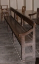 Ensemble de 9 bancs de fidèles