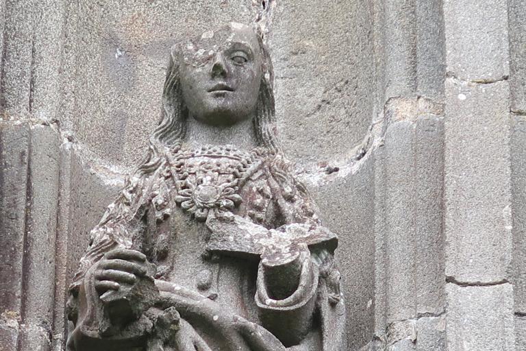 Statue : sainte Catherine d'Alexandrie, église Notre-Dame de Rumengol (Le Faou)