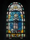 Verrière de la baie 8 (verrière à personnages) : sainte Jeanne d'Arc