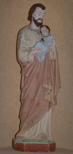 Statuette : Saint Joseph et l'Enfant, chapelle Saint-Roch (Torcé)