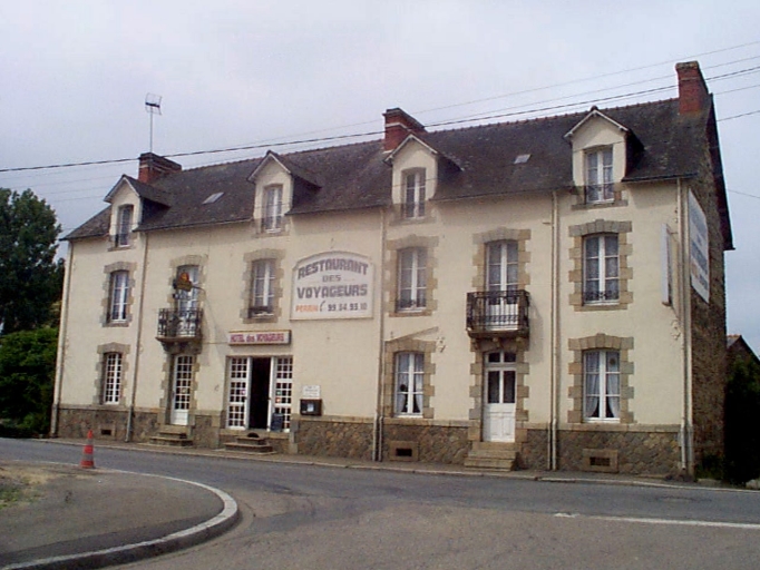 Hôtel et restaurant des voyageurs, 12 rue de la Gare (Maure-de-Bretagne fusionnée en Val d'Anast en 2017)