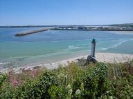 Phare et jetée de la Pointe-à-l'Aigle (Plérin-sur-Mer)