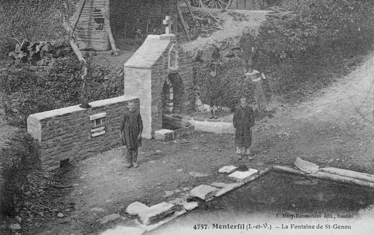 Fontaine de dévotion et lavoir (Monterfil)