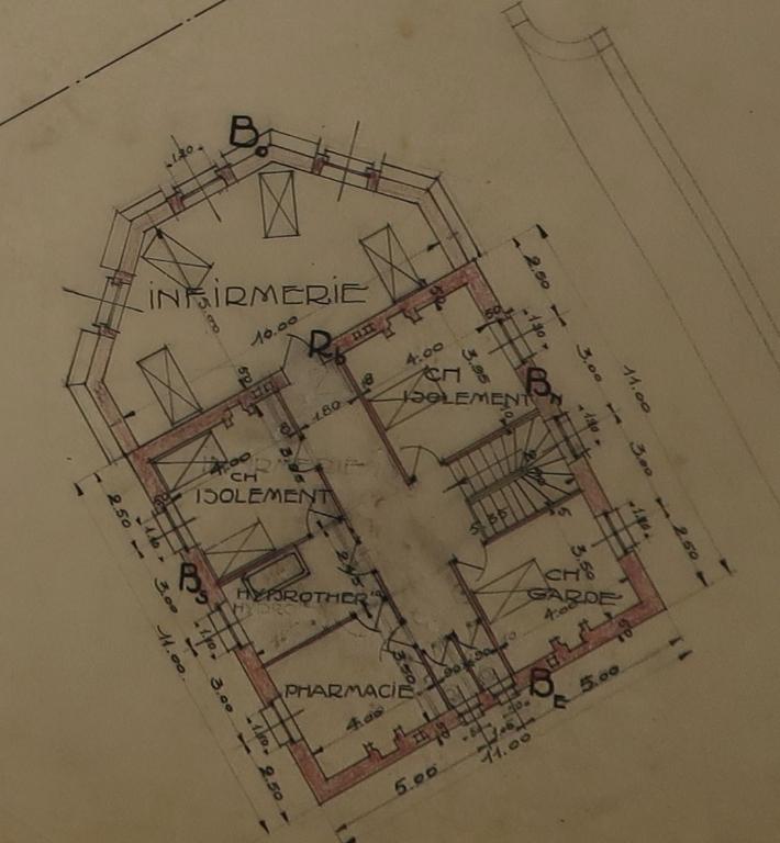 Bâtiments de l'ancienne école primaire supérieure, lycée Laënnec, 61 rue du Lycée (Pont-L'Abbé)
