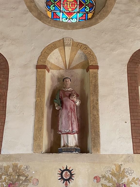 Statue : Saint Étienne, chapelle Saint-Étienne (Taupont)