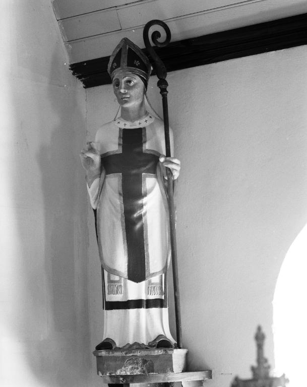 Statue (petite nature) : saint Martin, chapelle Saint-Martin (Arradon)