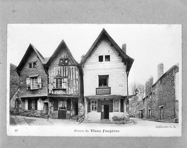 Les maisons et immeubles sur la commune de Fougères