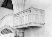 Tribune, chaire à prêcher, chapelle Saint-Fiacre (Le Faouët)