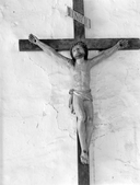 Statue (d'applique, petite nature) : Christ en croix, chapelle Saint-Patern (Malguénac)