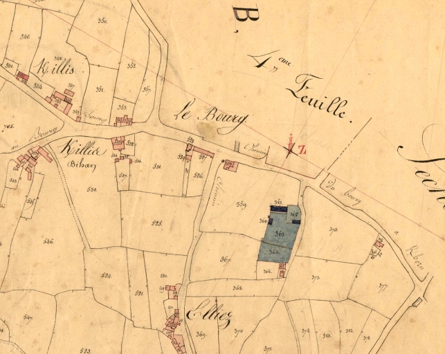 Le bourg de Plouguiel et sa périphérie