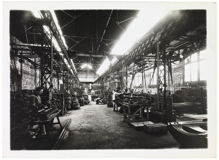 Usine de construction mécanique Rosengart, puis Chaffoteaux et Maury, actuellement magasins de commerce, quai Armez, port du Légué (Saint-Brieuc)