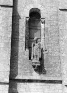 Statue (d'applique, petite nature) : saint Séverin (2), église paroissiale Saint-Séverin (Saint-Ségal)