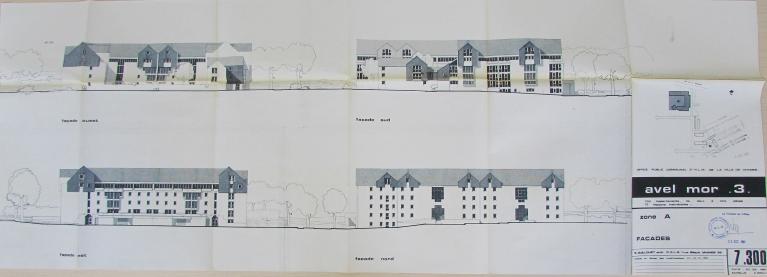 Avel Mor, Avel Dro, zac de Cliscouët, boulevard de la Résistance, avenue de Suffren, rue Yves de Kerguelen (Vannes)