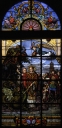 Ensemble de 7 verrières à personnages des baies 1, 2, 5, 6, 9, 10 & 00 : Vie de Saint Armel