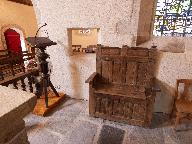 Banc-coffre, chapelle Saint-Barthélemy (Pleucadeuc)