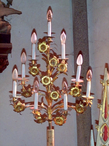 Ensemble de 6 chandeliers d'autel