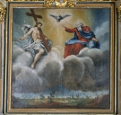 Tableau d'autel et cadre : La Trinité, église paroissiale Saint-Médard (Billé)