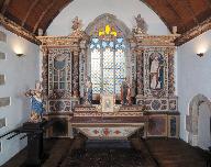 Retable (retable architecturé), chapelle Notre-Dame-de-Grâces (Locmalo)