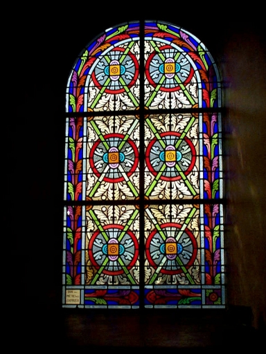 Ensemble des 10 verrières des baies 1, 2, 5 à 11, 00 (verrière décorative)