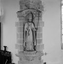 Statue (d'applique, grandeur nature) : saint Pierre (1), église paroissiale Saint-Mahouarn (Plomodiern)