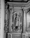 Groupe sculpté et 2 statues : Education de la Vierge, Saint Pierre, Saint Guillaume