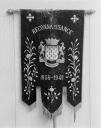 Ensemble de quatre bannières de procession