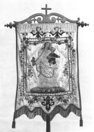 Bannière de procession 1 :  Vierge à l'Enfant, église Saint-Bertin (Guillac)