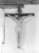 Croix (crucifix) : Christ en croix, église paroissiale Saint-Yvon, Saint-Guy (Ploërdut)