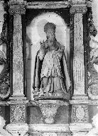Statue : Saint Nicolas de Bari, chapelle Saint-Aubin, Lanvaïdic (Port-Launay)