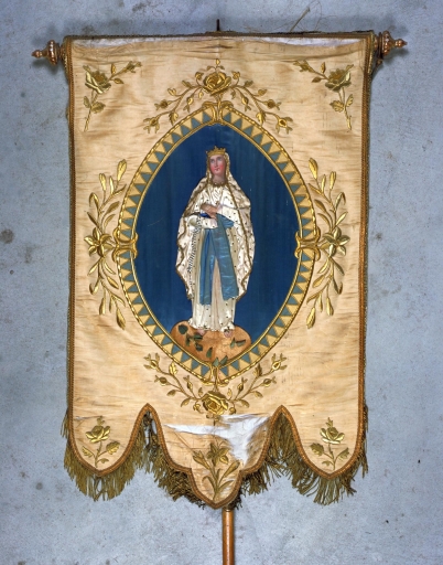 Bannière de procession 3 : Education de la Vierge, Immaculée Conception