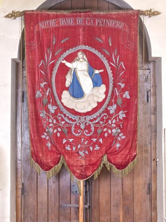 Bannière de procession : saint Didier, Assomption, chapelle Notre-Dame-de-la-Peinière (Saint-Didier)