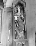 Statue (d'applique, petite nature) : saint Louis (2), église paroissiale Saint-Annouarn (Peumérit)