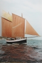 Bateau de pêche, canot jaguin dit "dragous Frotte Berniques"