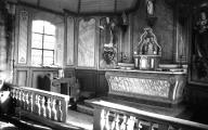 Autel, retable, tabernacle, exposition (maître-autel, retable à panneau plat), chapelle Saint-Mathurin (Guiscriff)
