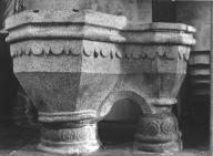 Fonts baptismaux, église paroissiale Saint-Onneau (Esquibien fusionnée en Audierne en 2016)