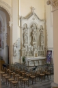 Ensemble de l'autel secondaire sud : autel, tabernacle, retable