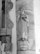 Statue (d'applique, petite nature) : saint Mathurin, chapelle de la Trinité (Cléguérec)