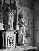 Statue (2, d'applique, petite nature) : saint Joseph, saint Joachim, chapelle Sainte-Anne (Trébrivan)