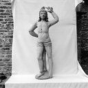 Statue : Saint Sébastien, chapelle Saint-Aubin, Lanvaïdic (Port-Launay)