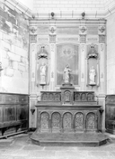 Retable (2, retable architecturé, retable à panneau compartimenté), église paroissiale Saint-Yves (Plouray)