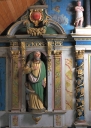 Groupe sculpté : Saint Mathieu