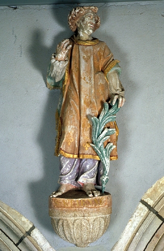 Statues de saint Etienne et saint Laurent