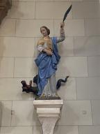 Statue : Sainte Marguerite, église paroissiale Saint-Marc-Saint-Joseph (Augan)