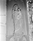 Statue (d'applique, petite nature) : Vierge à l'Enfant (1), église paroissiale Saint-Gilles (Plonéis)