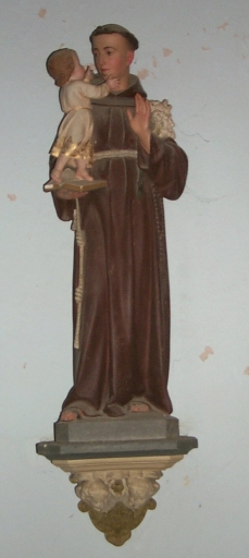 Statue sur socle : saint Antoine de Padoue